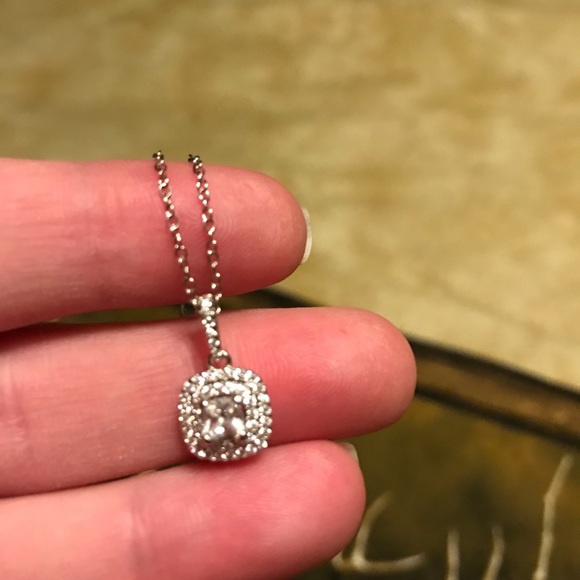 Zales Jewelry - Sterling silver CZ necklace
